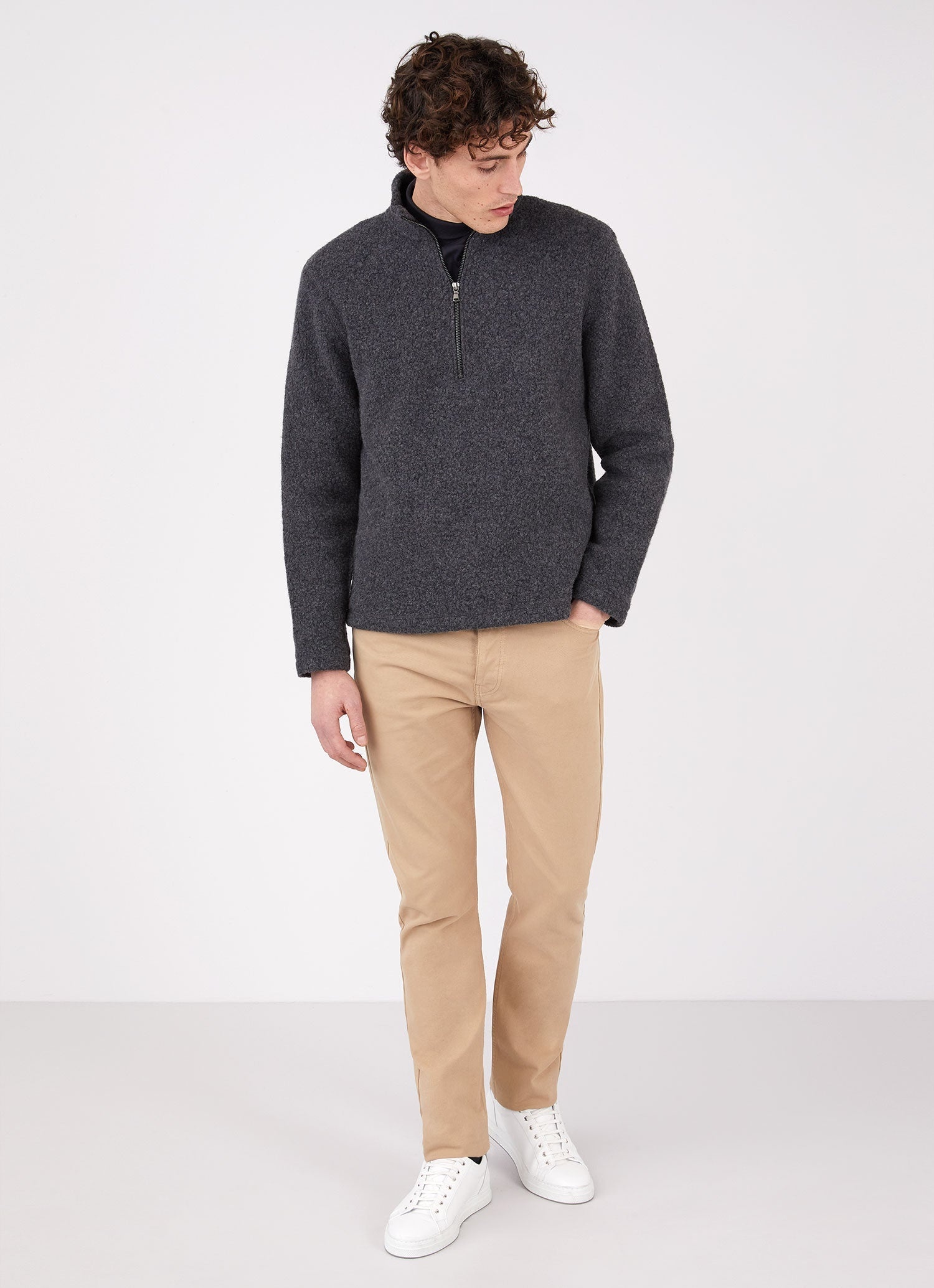 Wool Fleece Zip Neck - 3