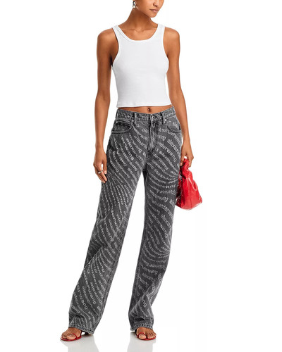 alexanderwang.t EZ Mid Rise Relaxed Jeans in Washed Grey outlook