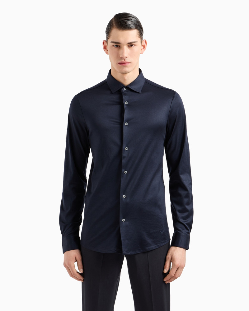 EMPORIO ARMANI ASV Lyocell-blend jersey shirt outlook