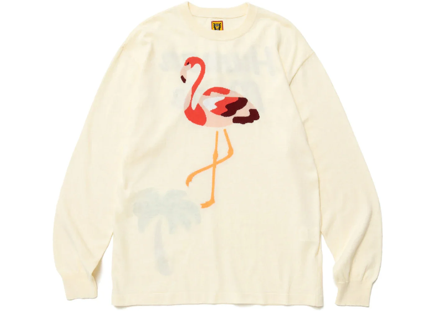 Human Made Flamingo Knit Sweater White - 1