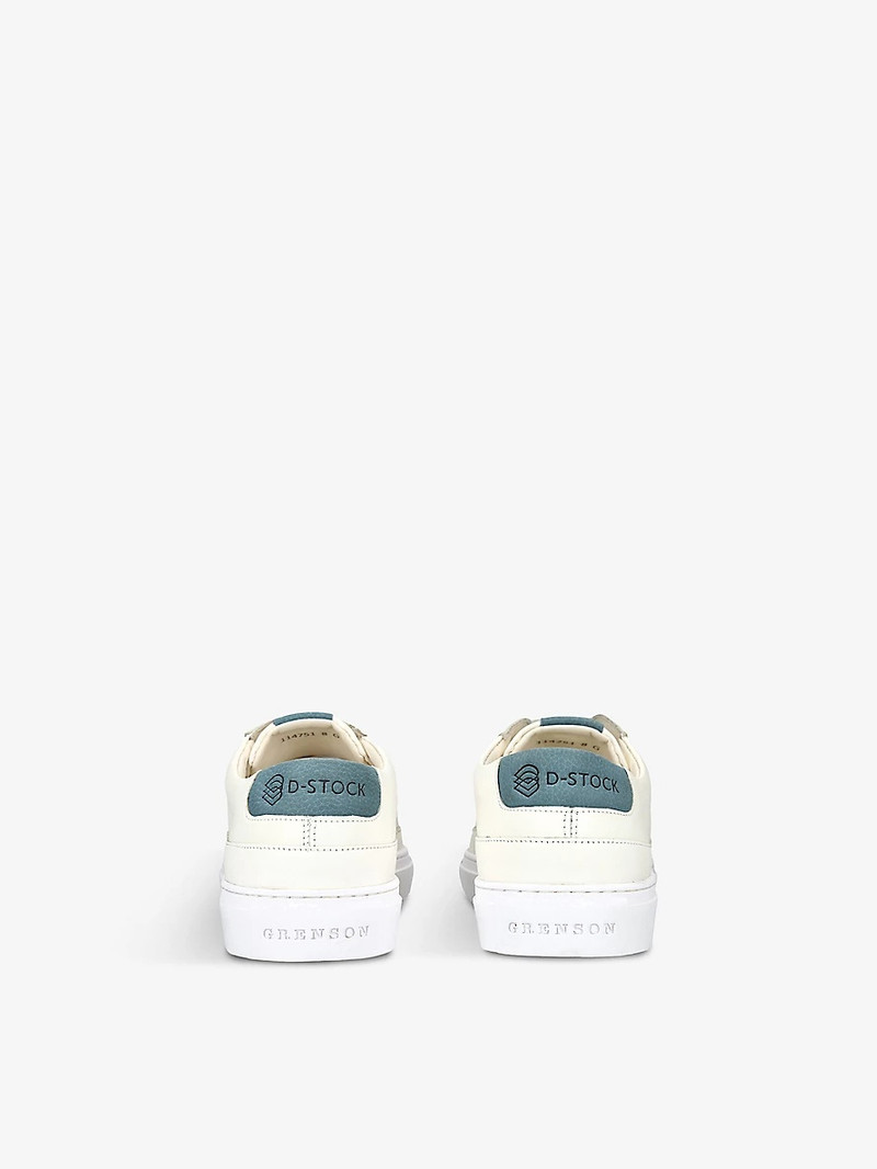 Grenson D-Stock recycled-leather low-top trainers outlook