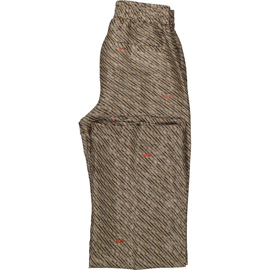 System Ladies Beige Glossy Printed Pants, Brand Size 34 (US Size 4) - 7