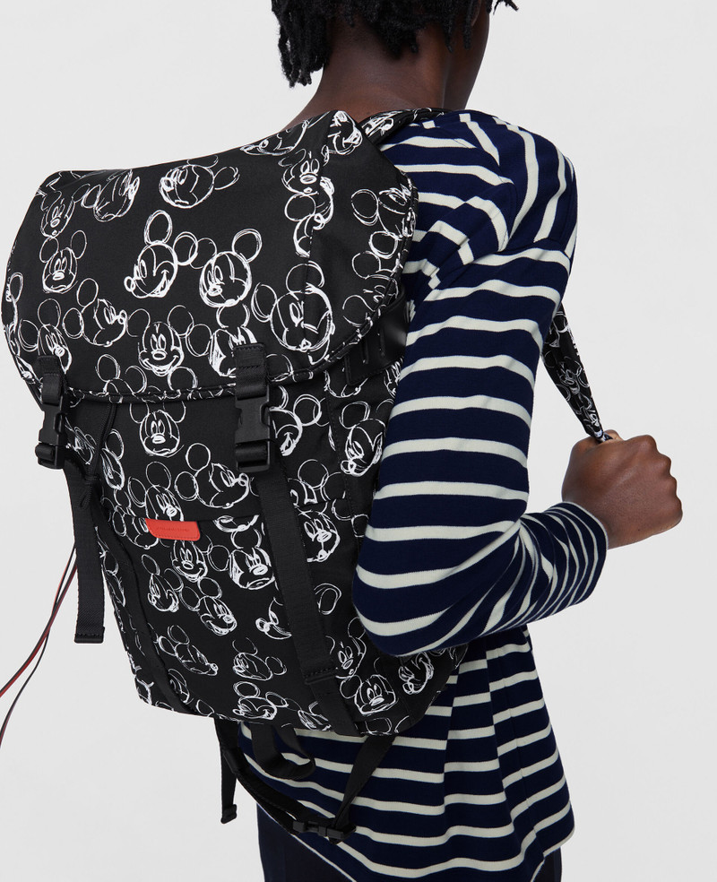 Stella McCartney Fantasia Mickey Print Logo Backpack outlook