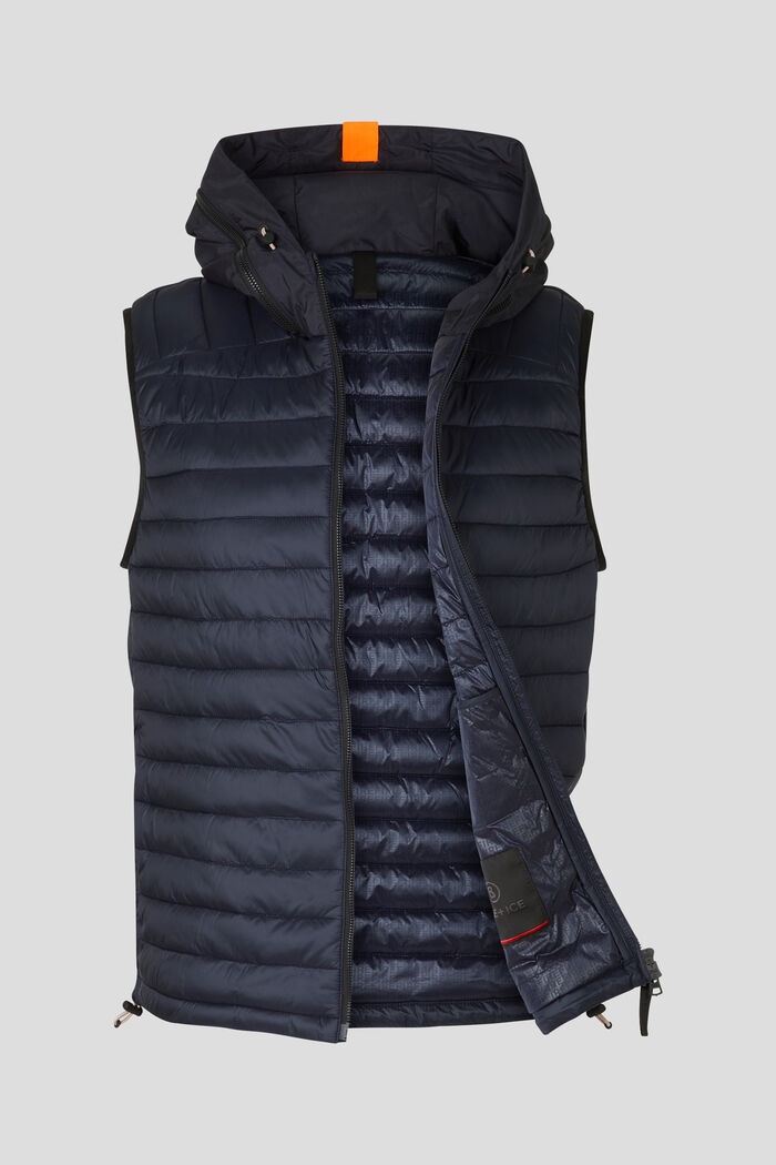 Casan Quilted vest in Navy blue - 7