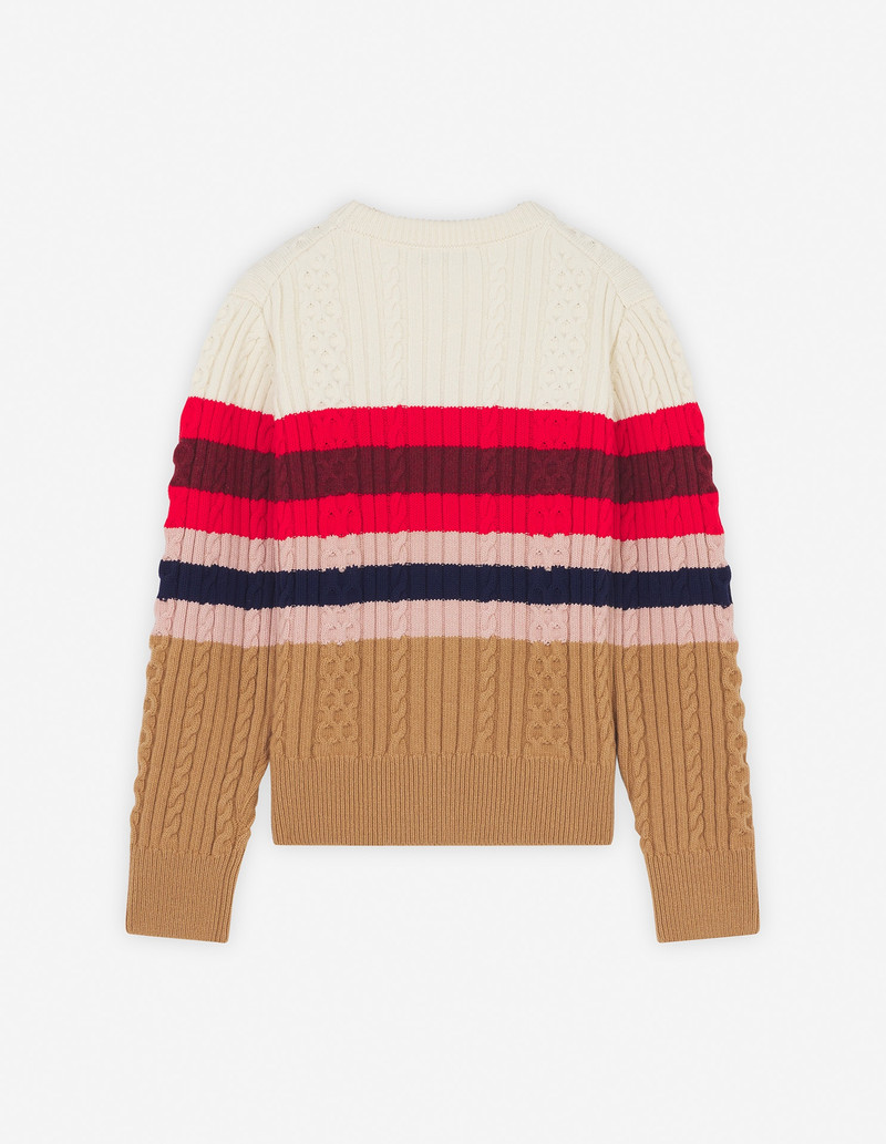 STRIPED CABLE JUMPER 6