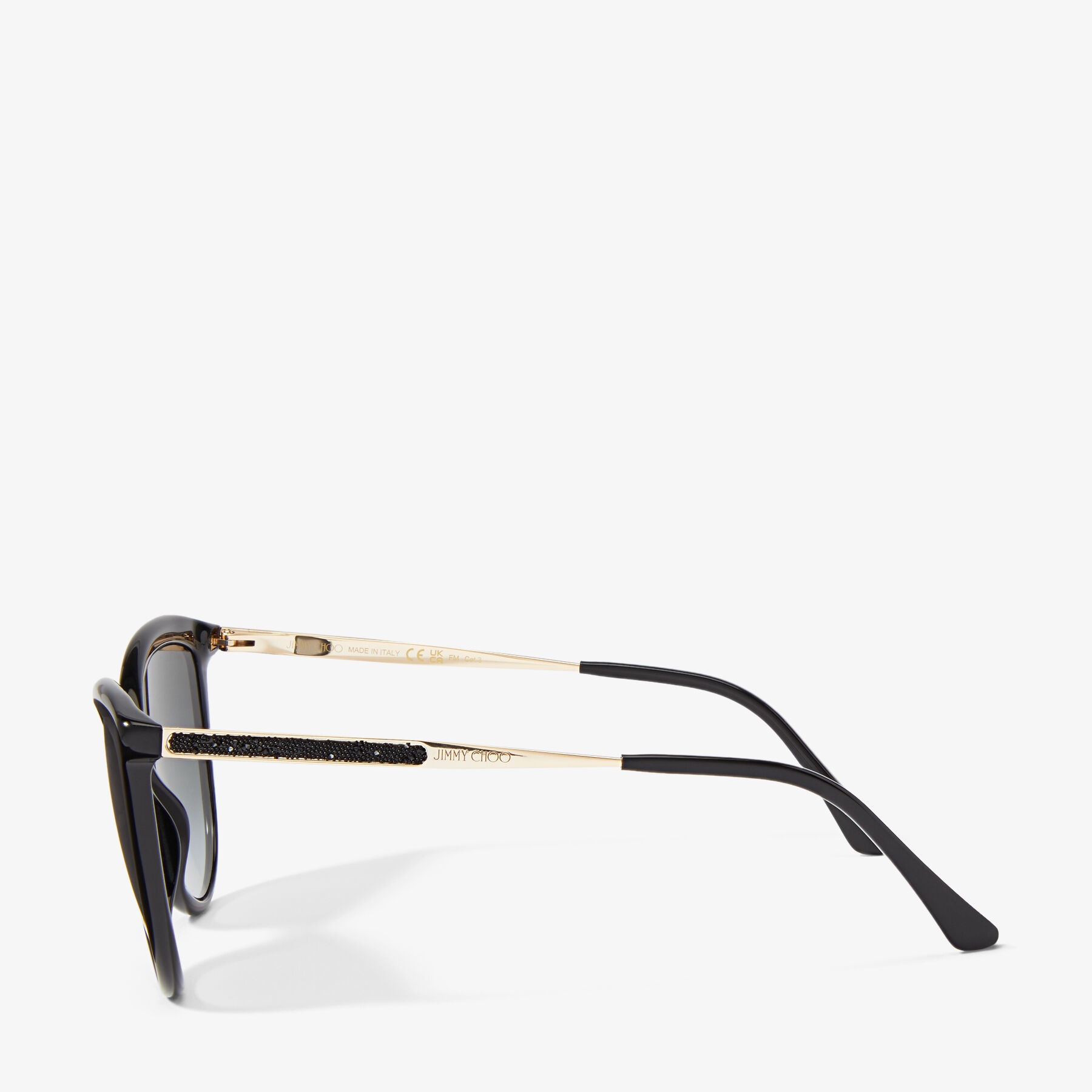 Belinda
Black Cat Eye Sunglasses with Swarovski Crystals - 2