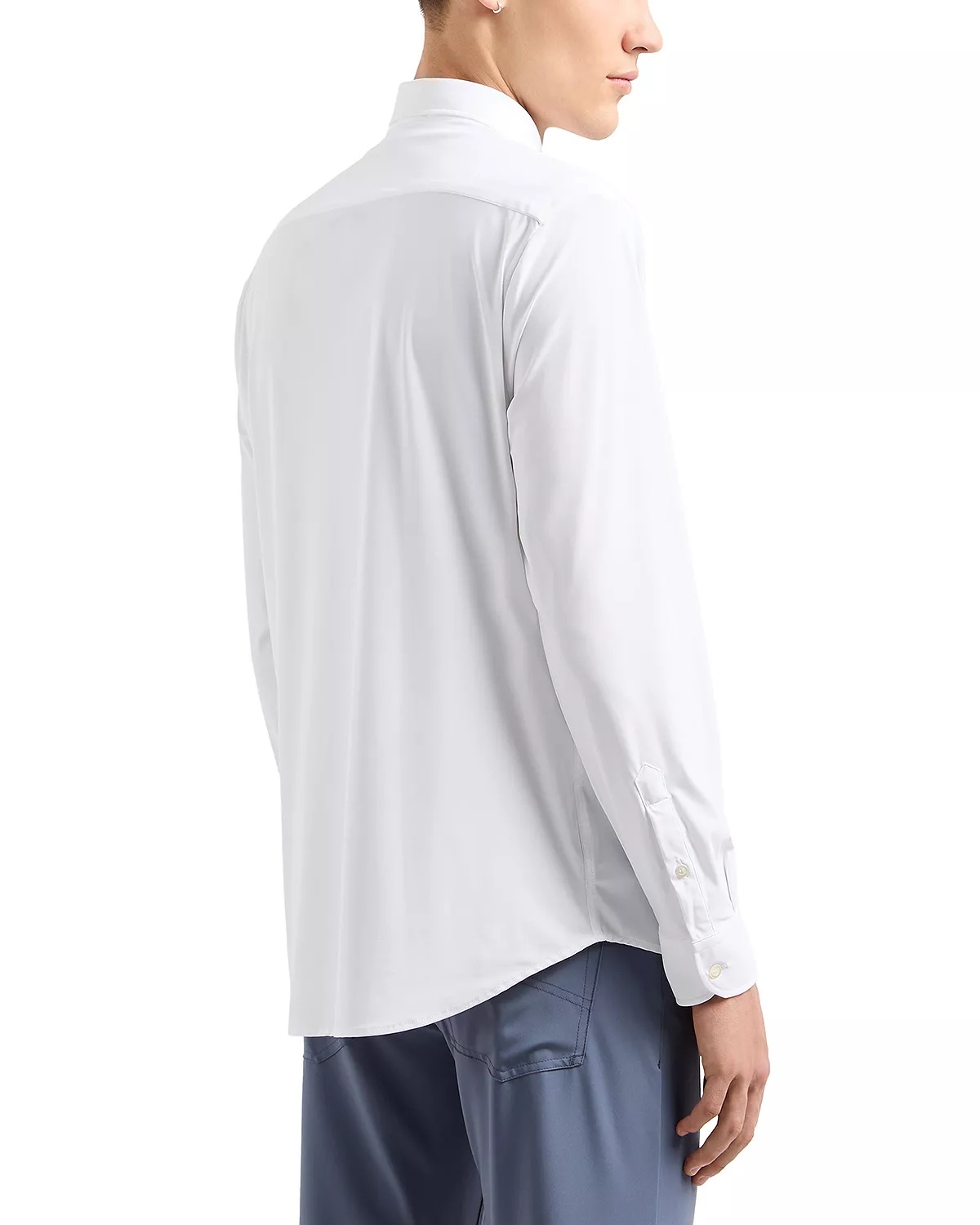 Stretch Regular Fit Button Down Shirt - 3