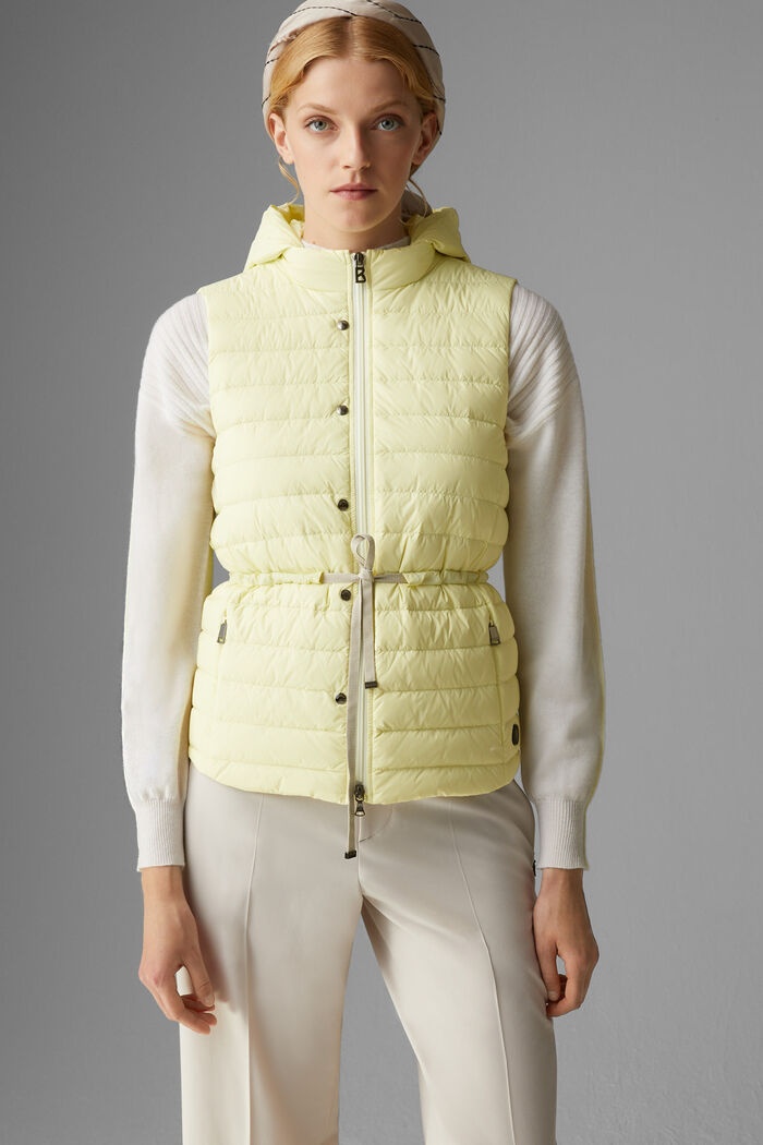 Cleo Lightweight down waistcoat in Pastel yellow - 2