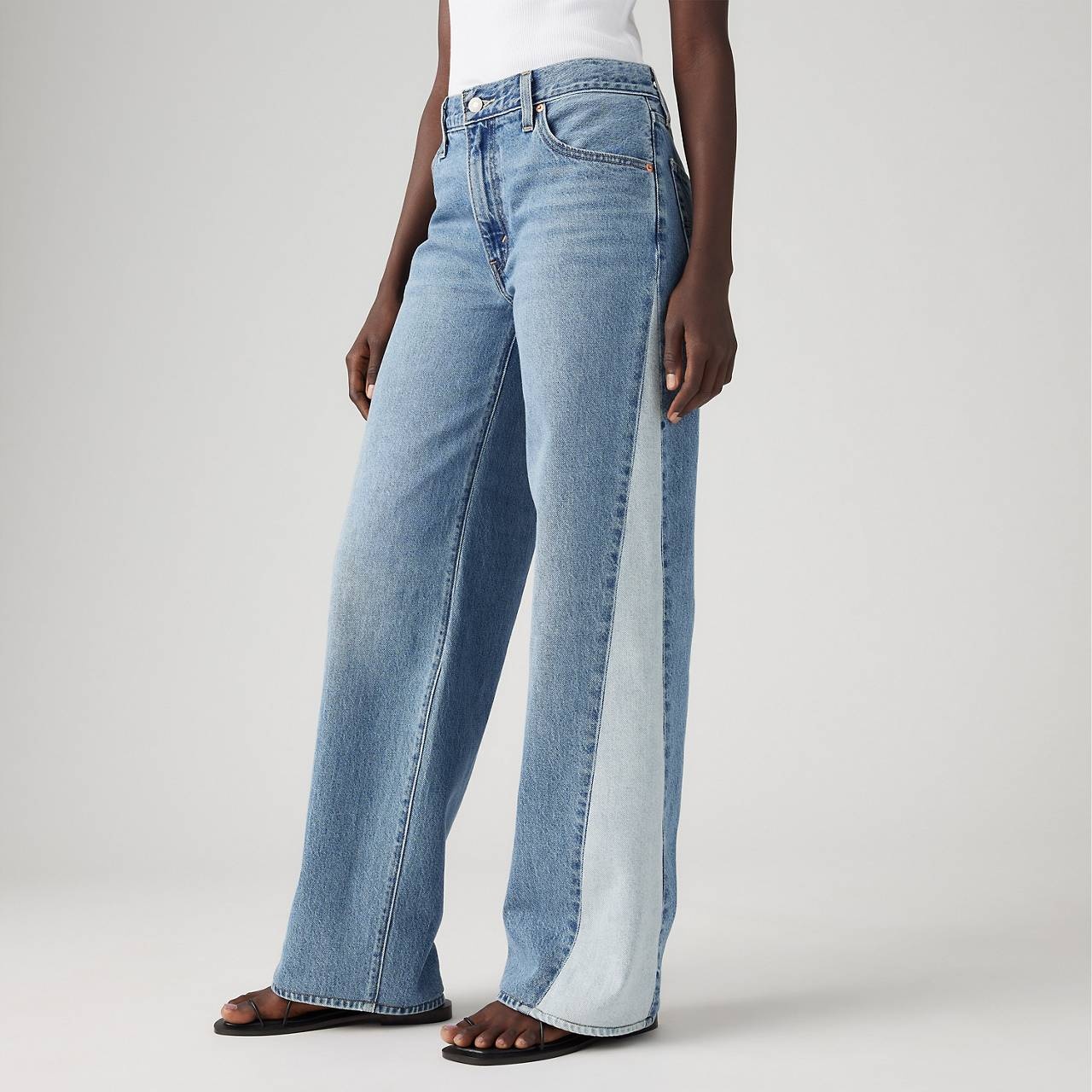 BAGGY DAD PIECED WOMEN'S JEANS - 3