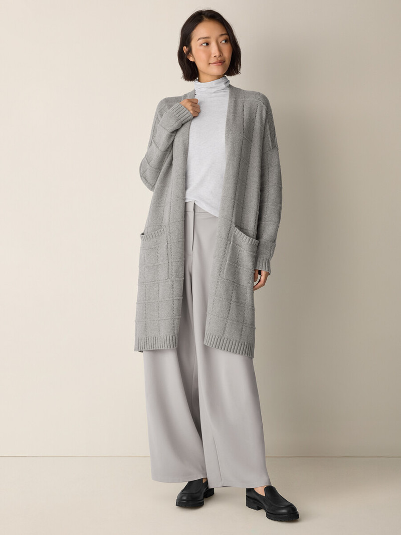 Cotton & Recycled Cashmere Long Cardigan 3