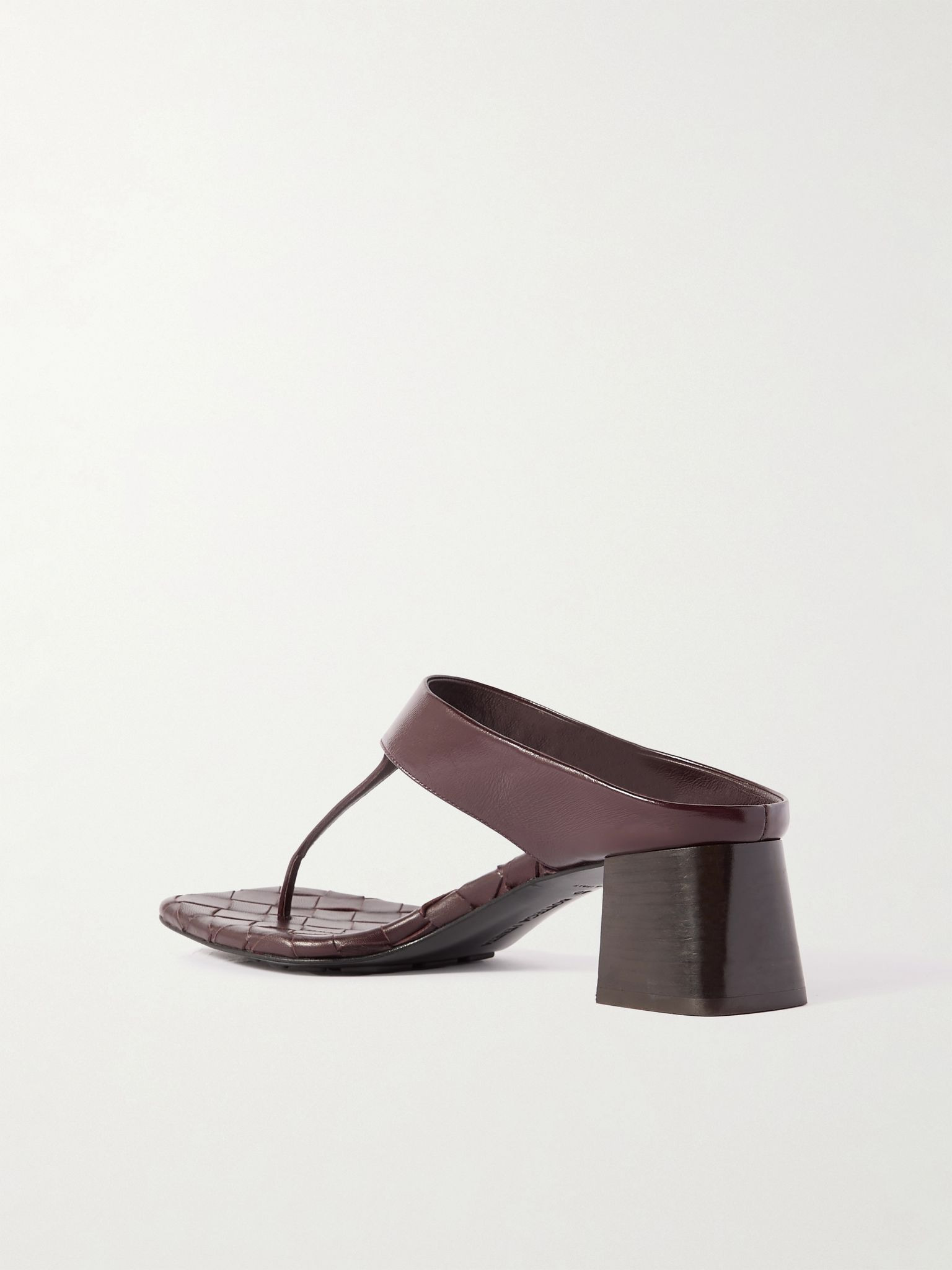 Intrecciato leather sandals Brown - 3