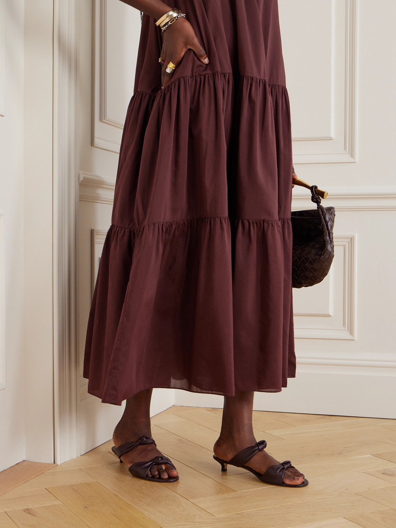 LE MONDE BÉRYL Knot Leather Mules outlook