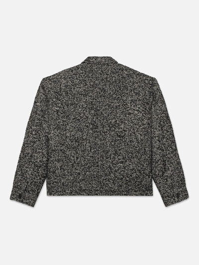 FRAME Tweed Trucker Jacket in Grey outlook