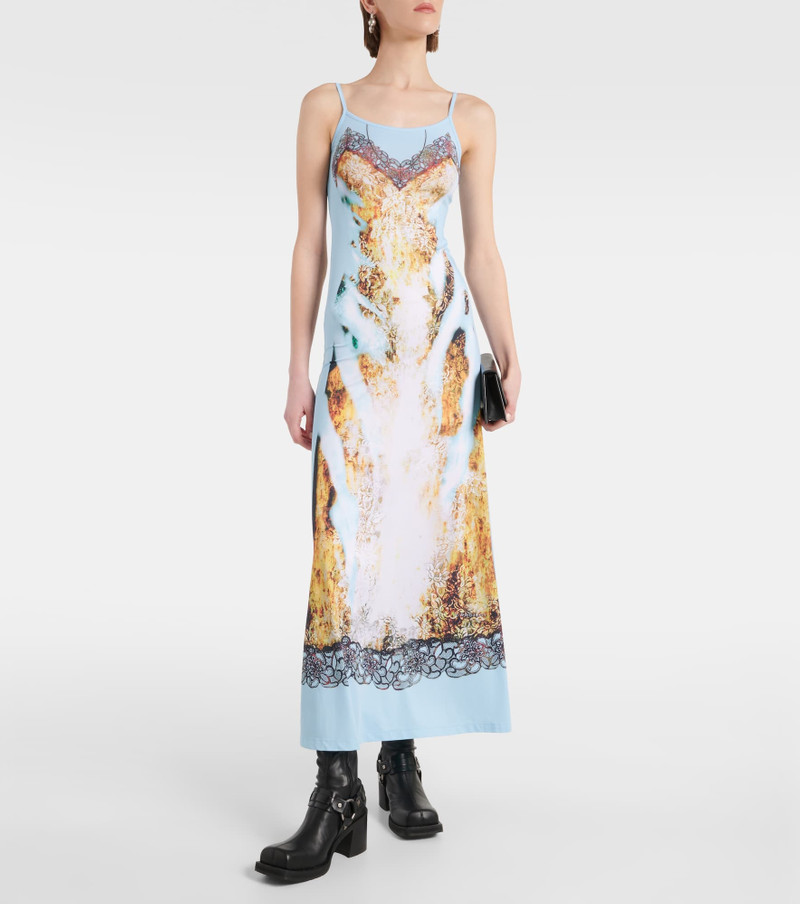 Y/Project Printed lace-detail maxi dress outlook