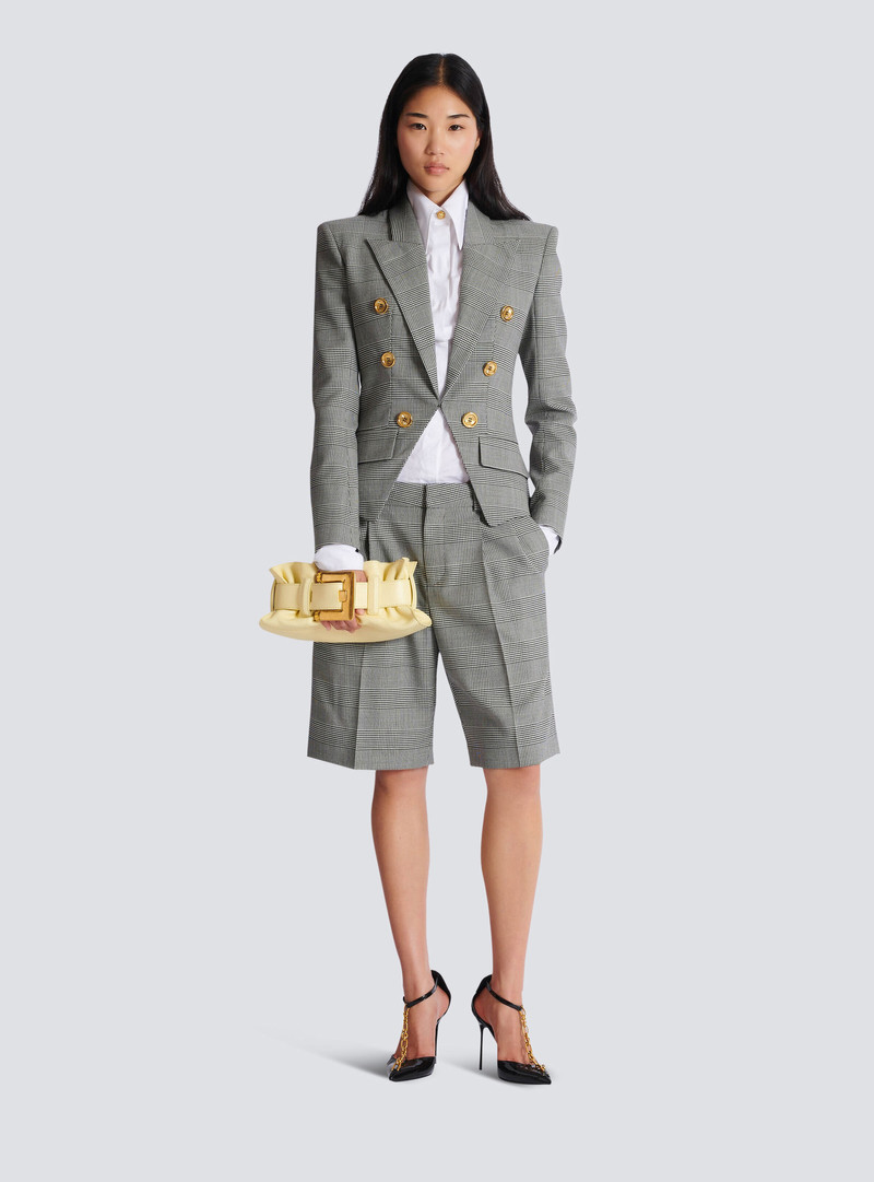 Balmain Mini Anthem Shoulder bag in calfskin leather outlook