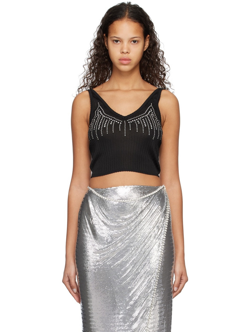 Black Studded Tank Top 1
