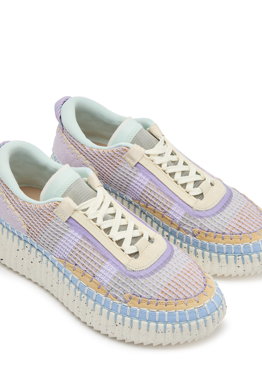Chloe Nama Panelled Knitted Sneakers - 3