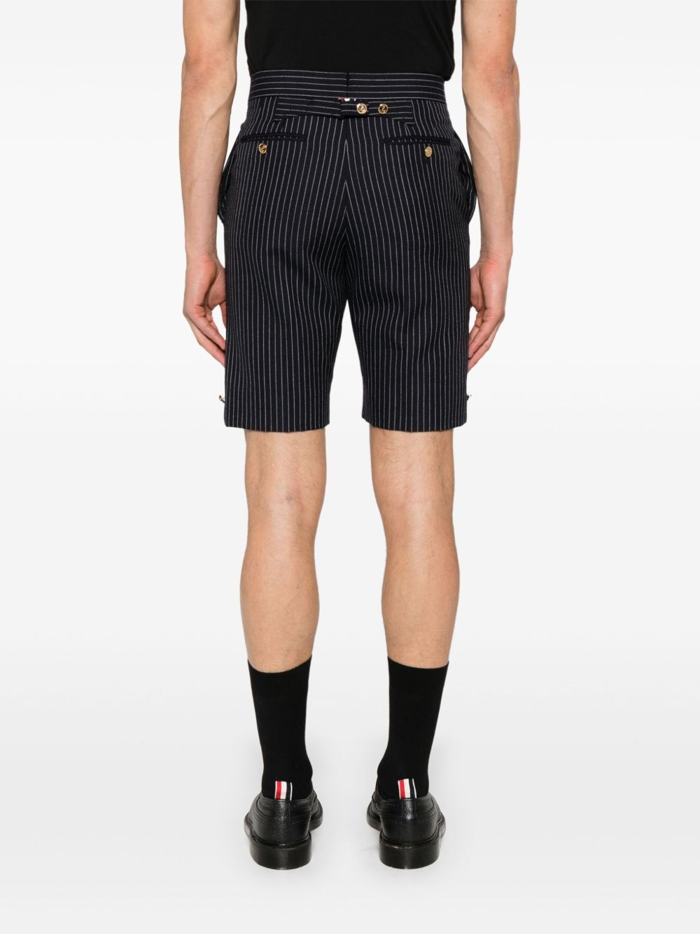 pinstriped shorts - 4