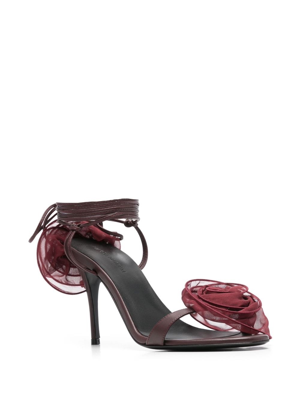90mm floral-appliqué sandals - 2