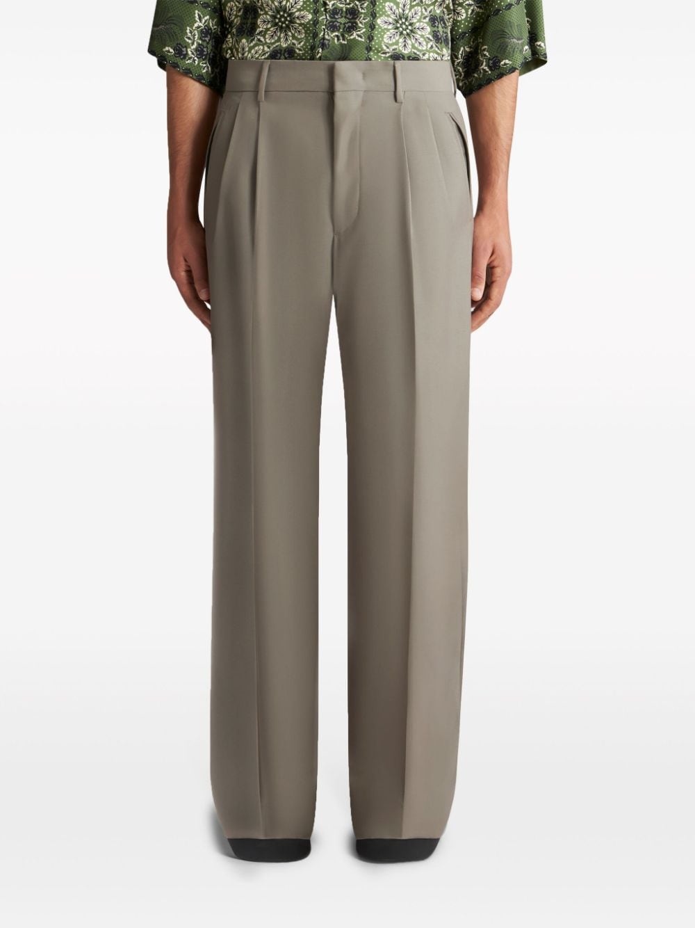 wool tailored trousers - 3
