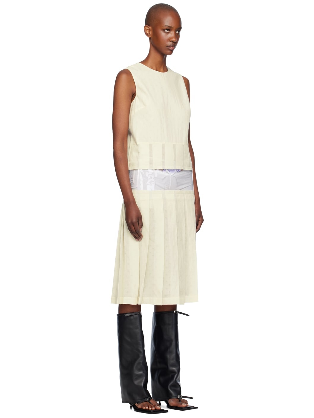 Beige See U Minidress - 2