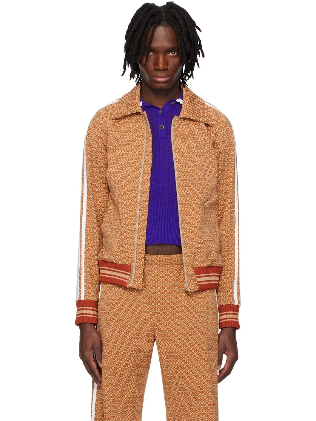 Tan Track Jacket - 1