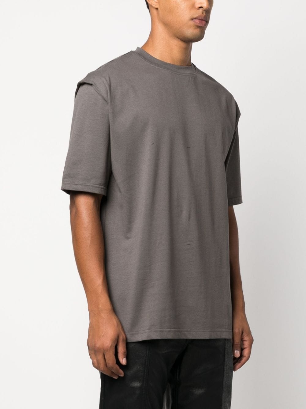 layered-effect cotton T-shirt - 3