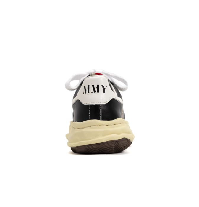 Maison MIHARA YASUHIRO BLAKEY VL OG Sole Leather Low-top Sneaker 'Black' A09FW731-BLK - 3