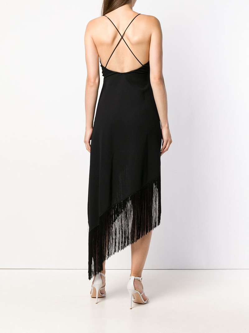 cascading fringe slip dress 4