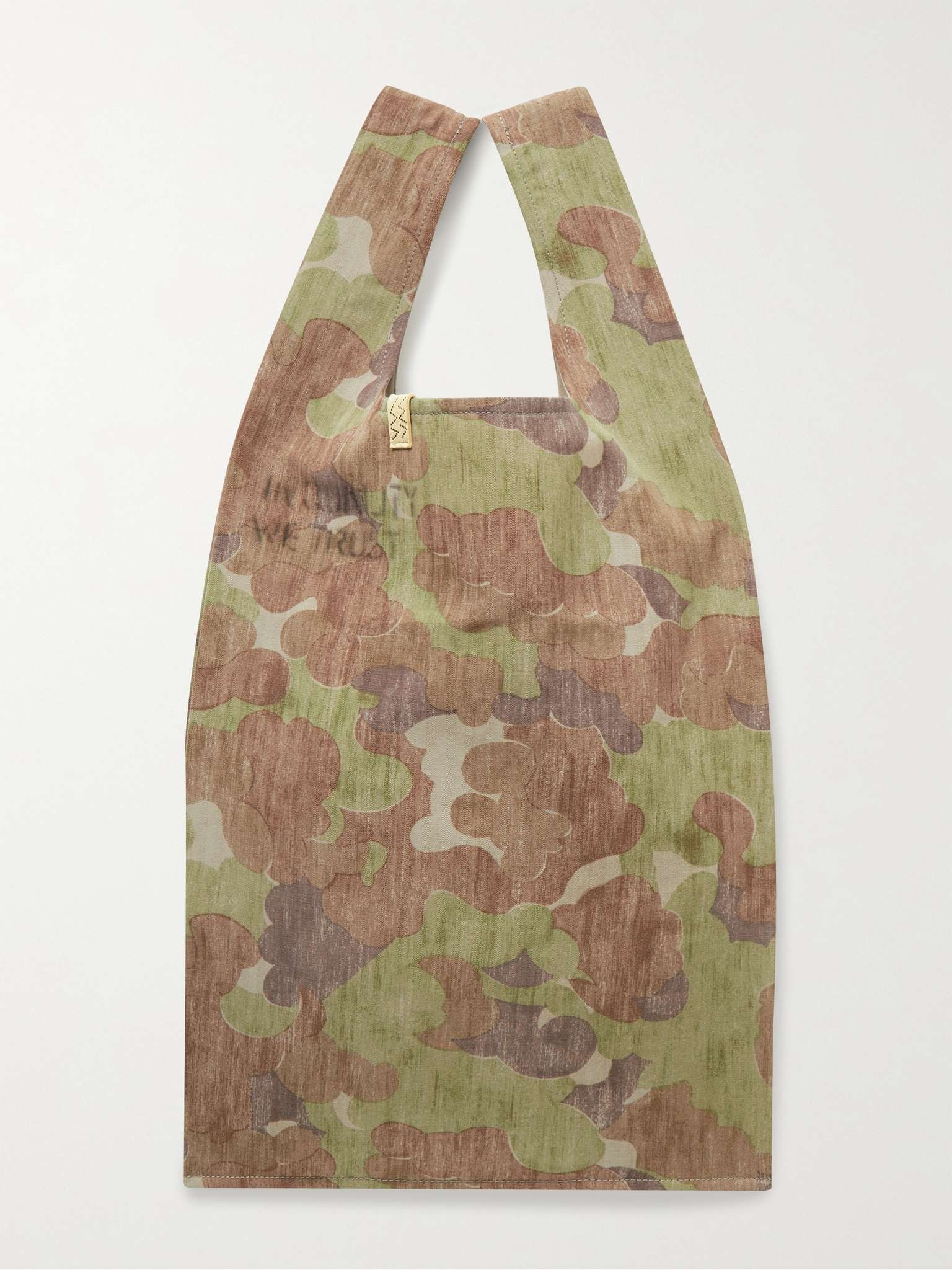 Camouflage-Print Wool and Linen-Blend Tote Bag - 1