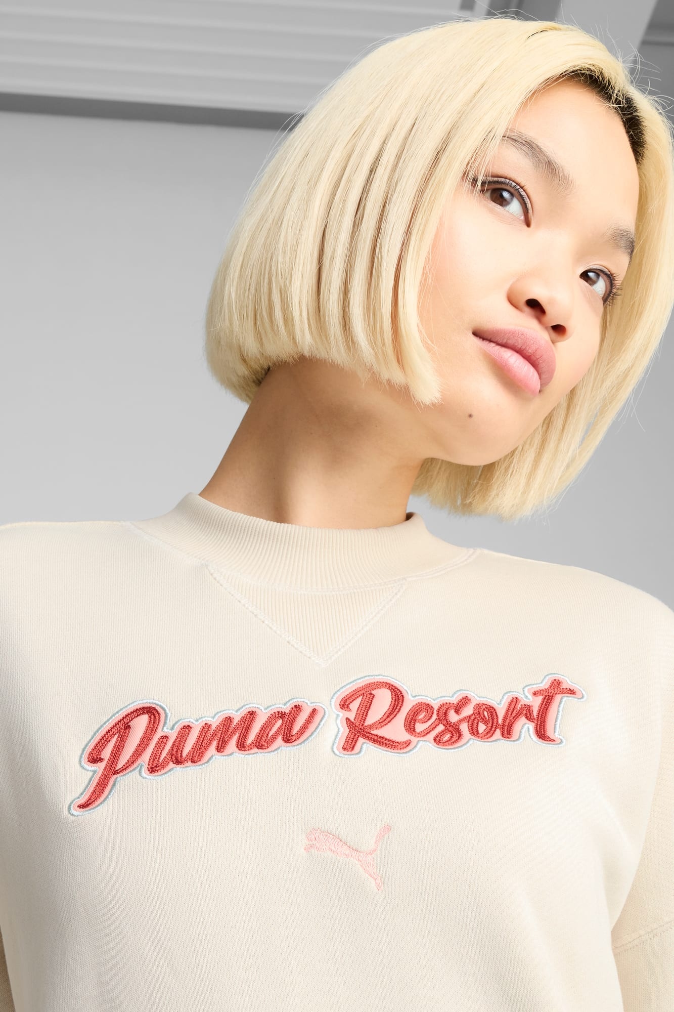 Premium Essentials Women's Oversized Graphic Crew Sweatshirt - 7