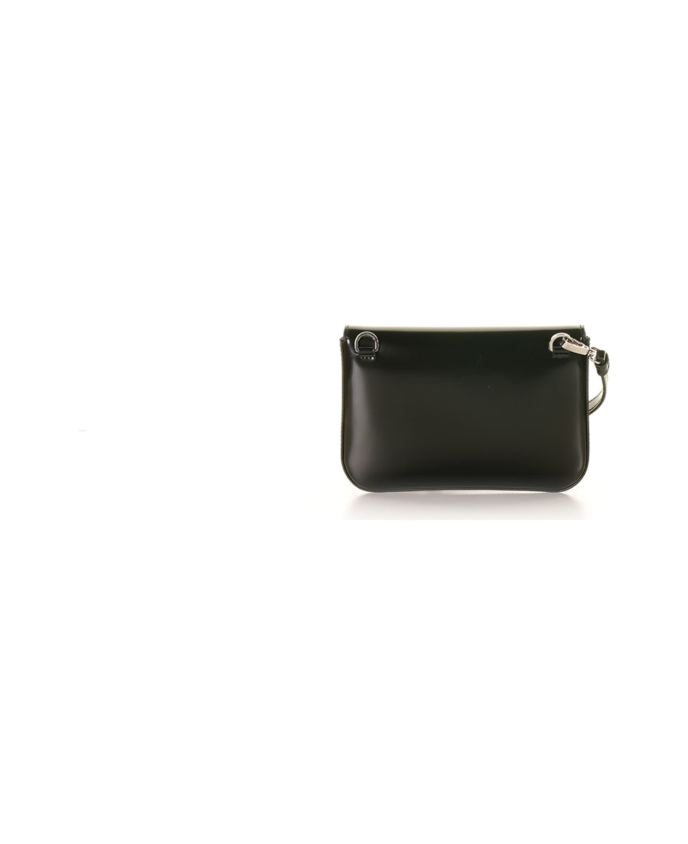 Mini Leather Shoulder Bag With Logo - 3
