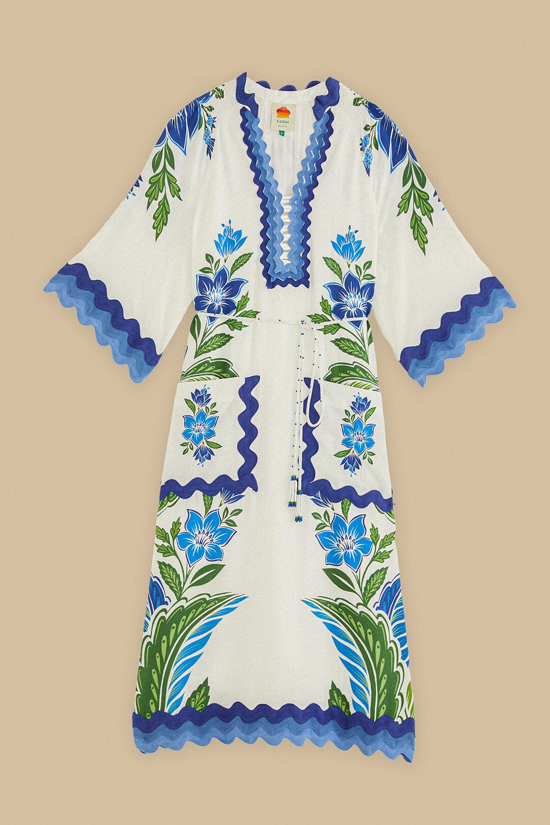 Off-White Tropicance Tunic Lenzing™ Ecovero™ Euroflax™ Midi Dress - 5