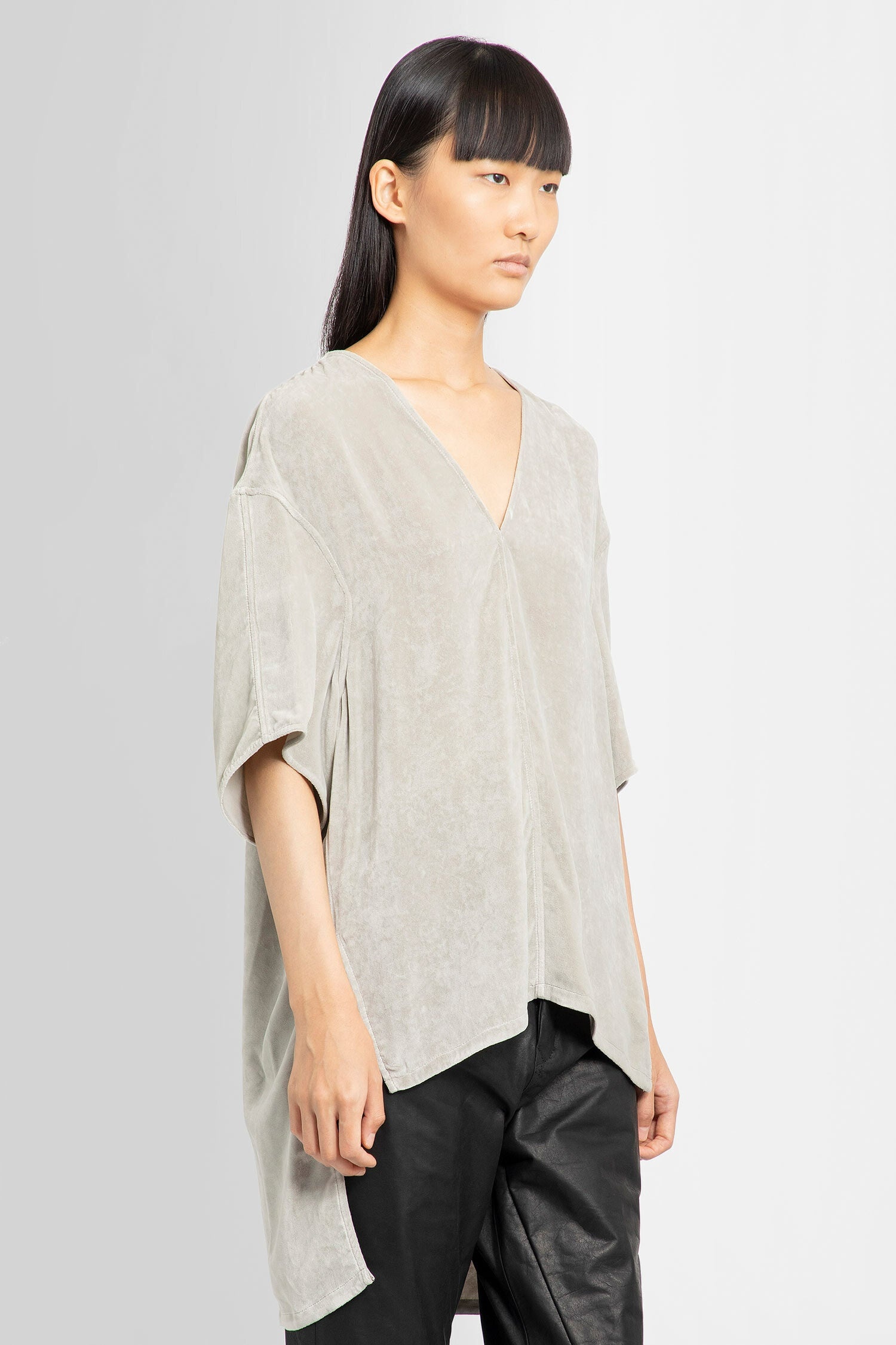 RICK OWENS WOMAN GREY T-SHIRTS - 2