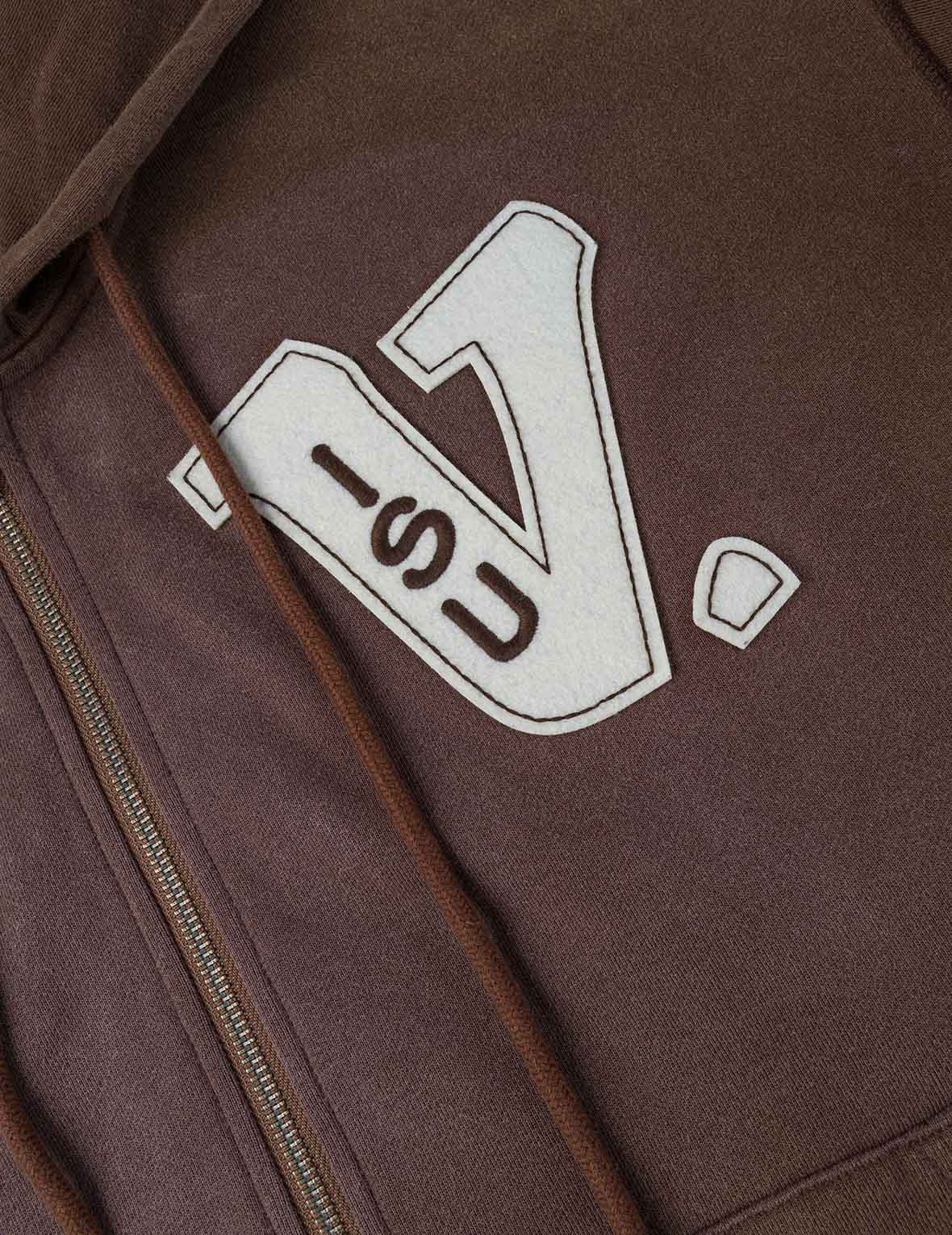 EV and Seagull Patches Embroidery Relax Fit Hoodie Jacket - 9