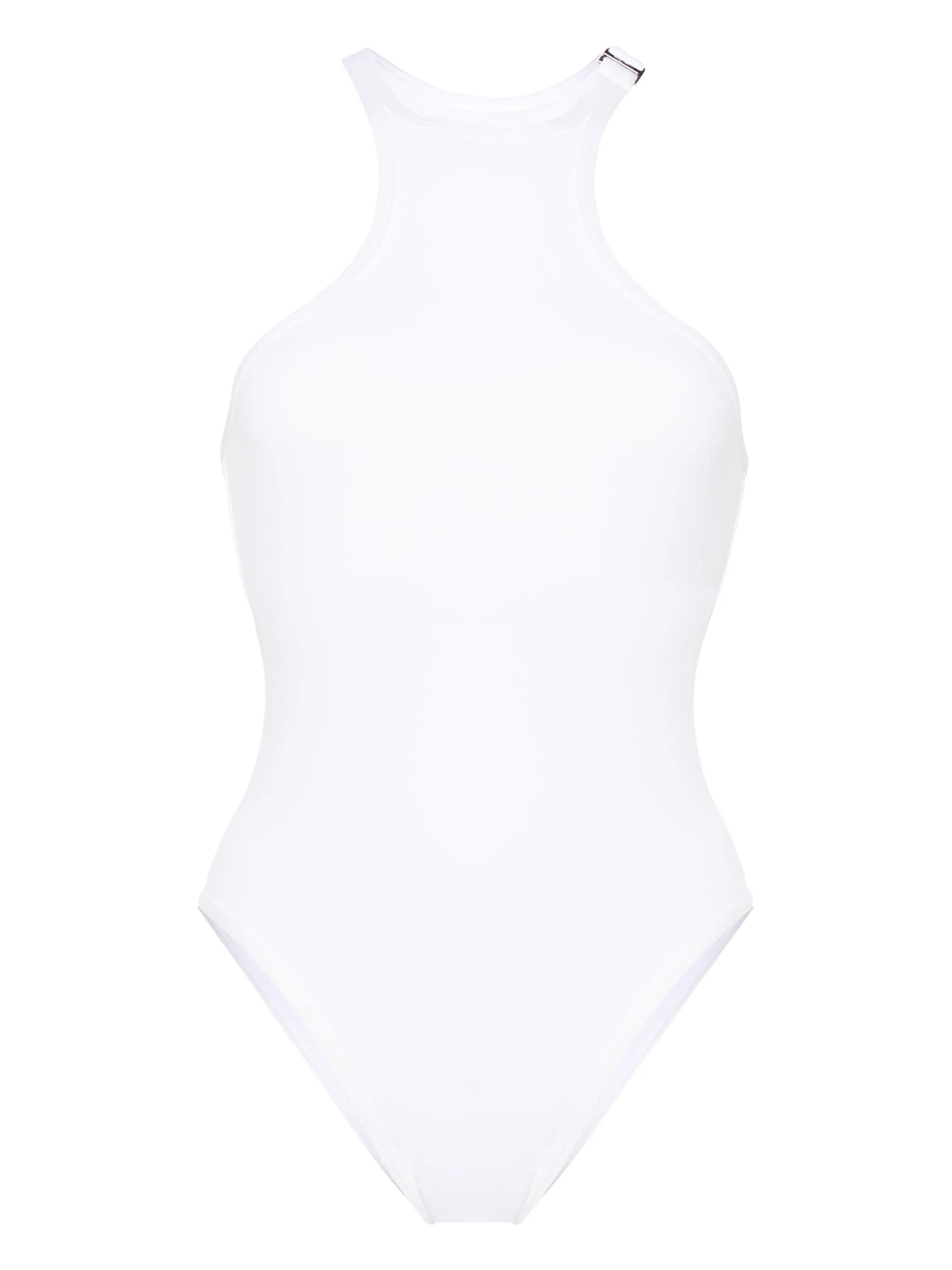 logo-plaque swimsuit - 1