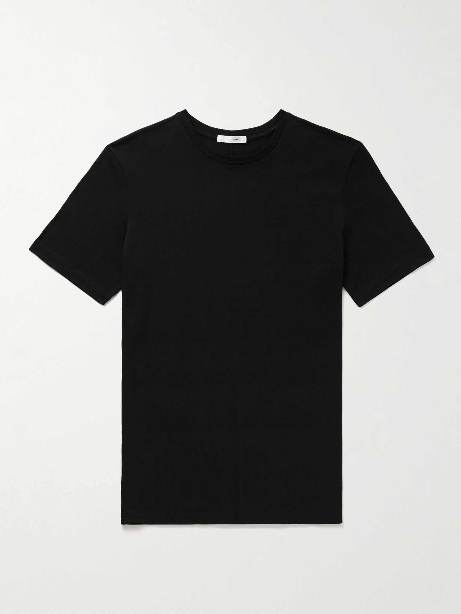 Luke Cotton-Jersey T-Shirt Black - 1