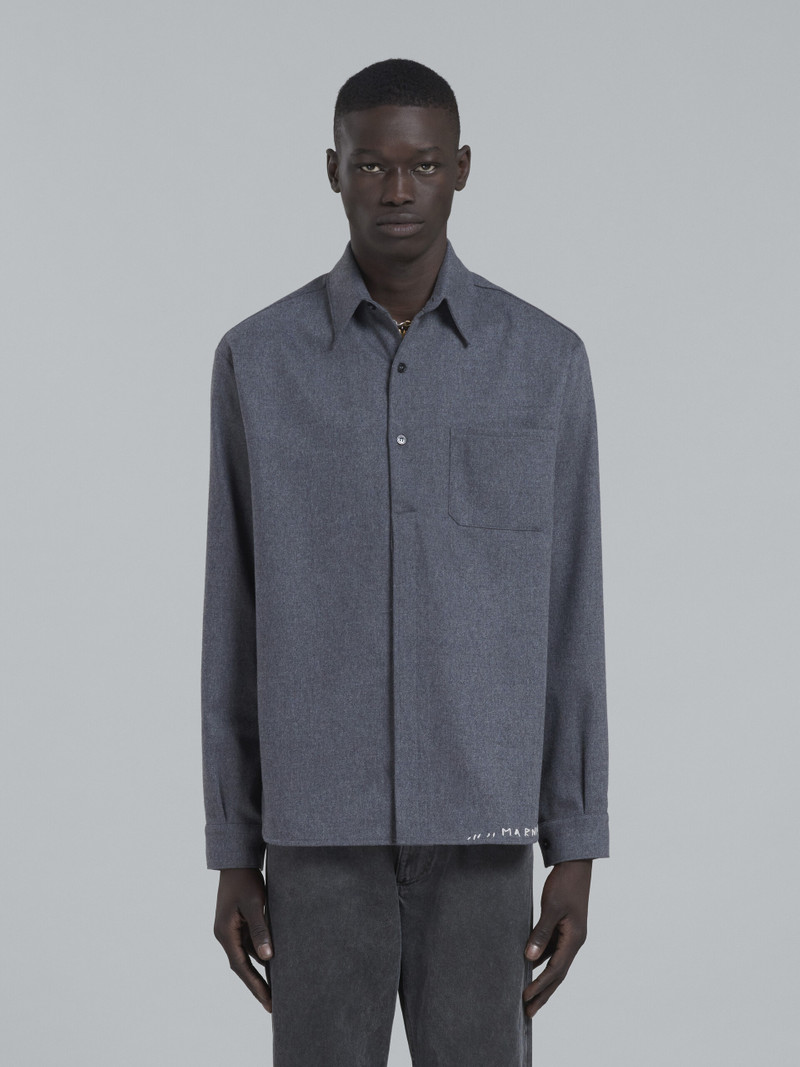 Marni GREY RELAXED-FIT SHIRT outlook