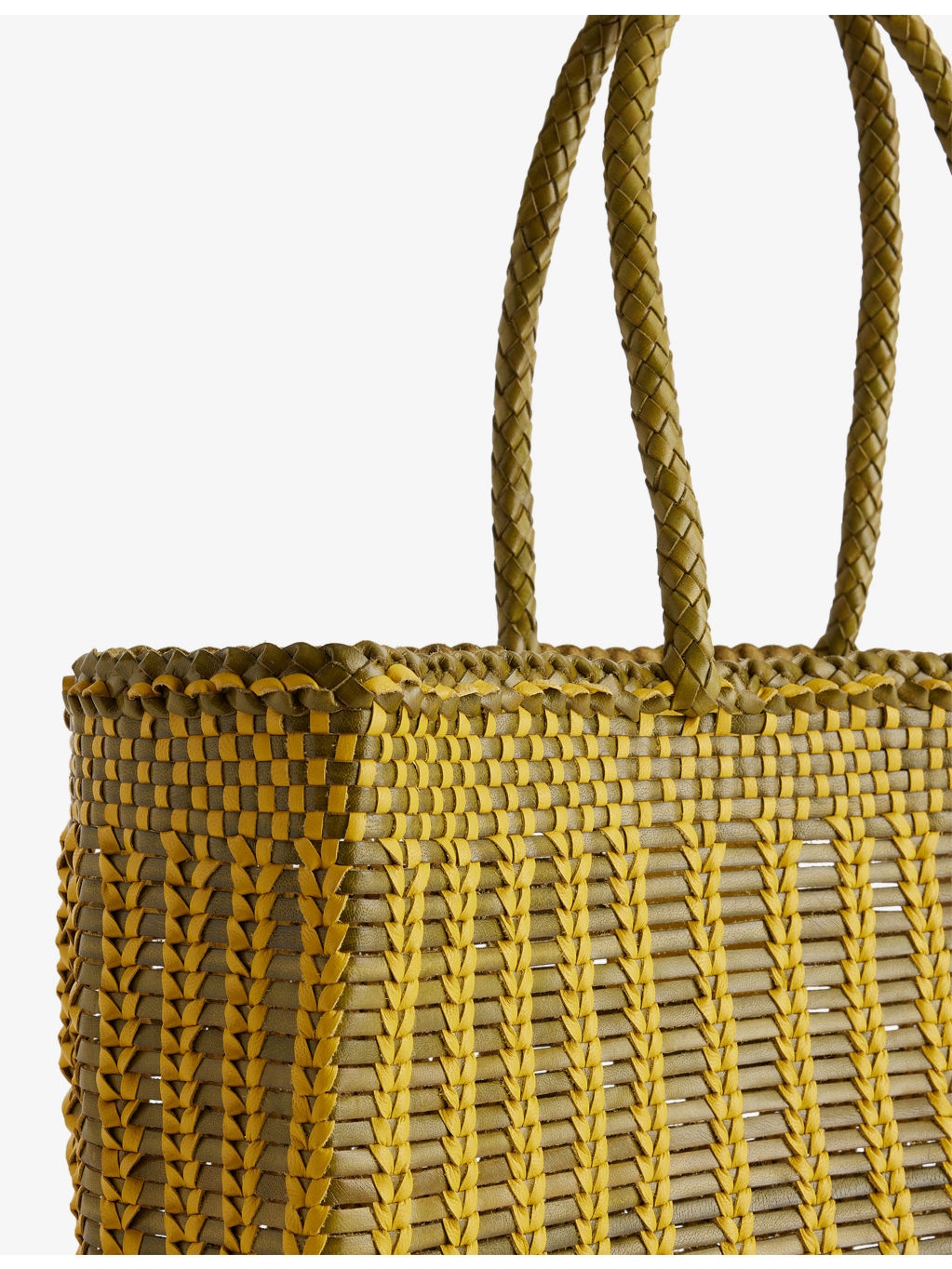 Bali Basket Leather Tote Bag - 3