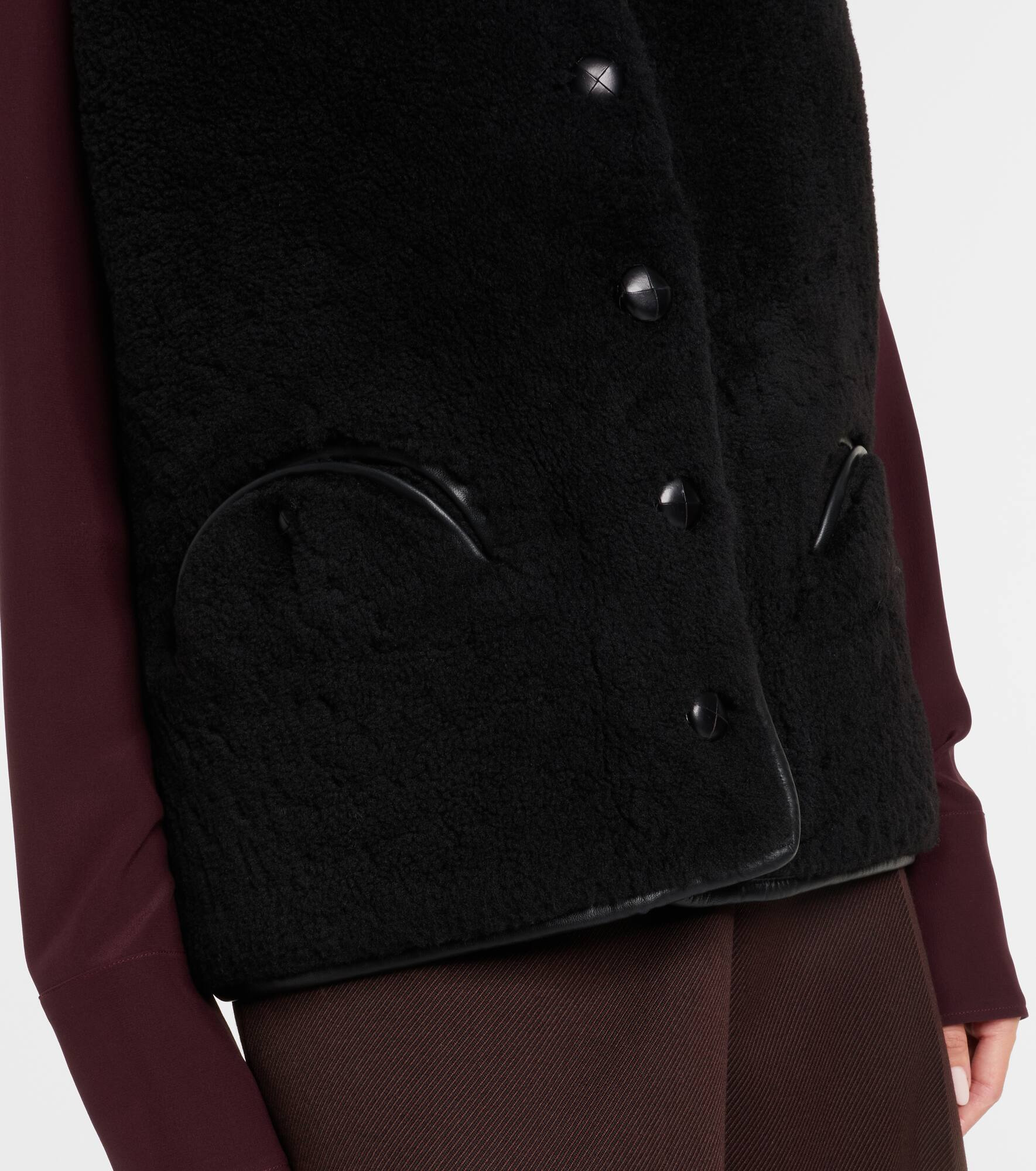 Gliss shearling vest - 5