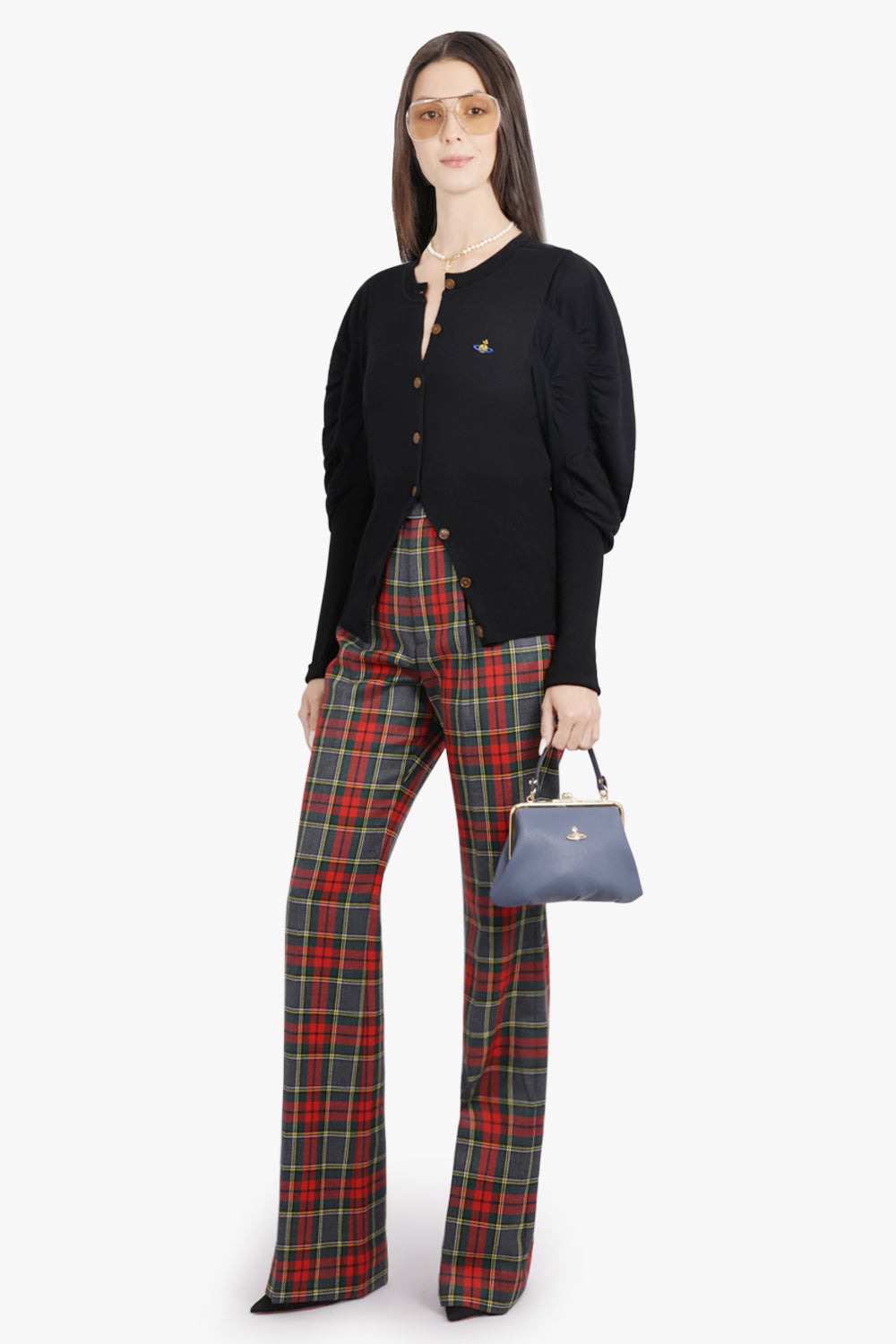 RAY CHECK PRINT TROUSER | RED/GREEN - 2