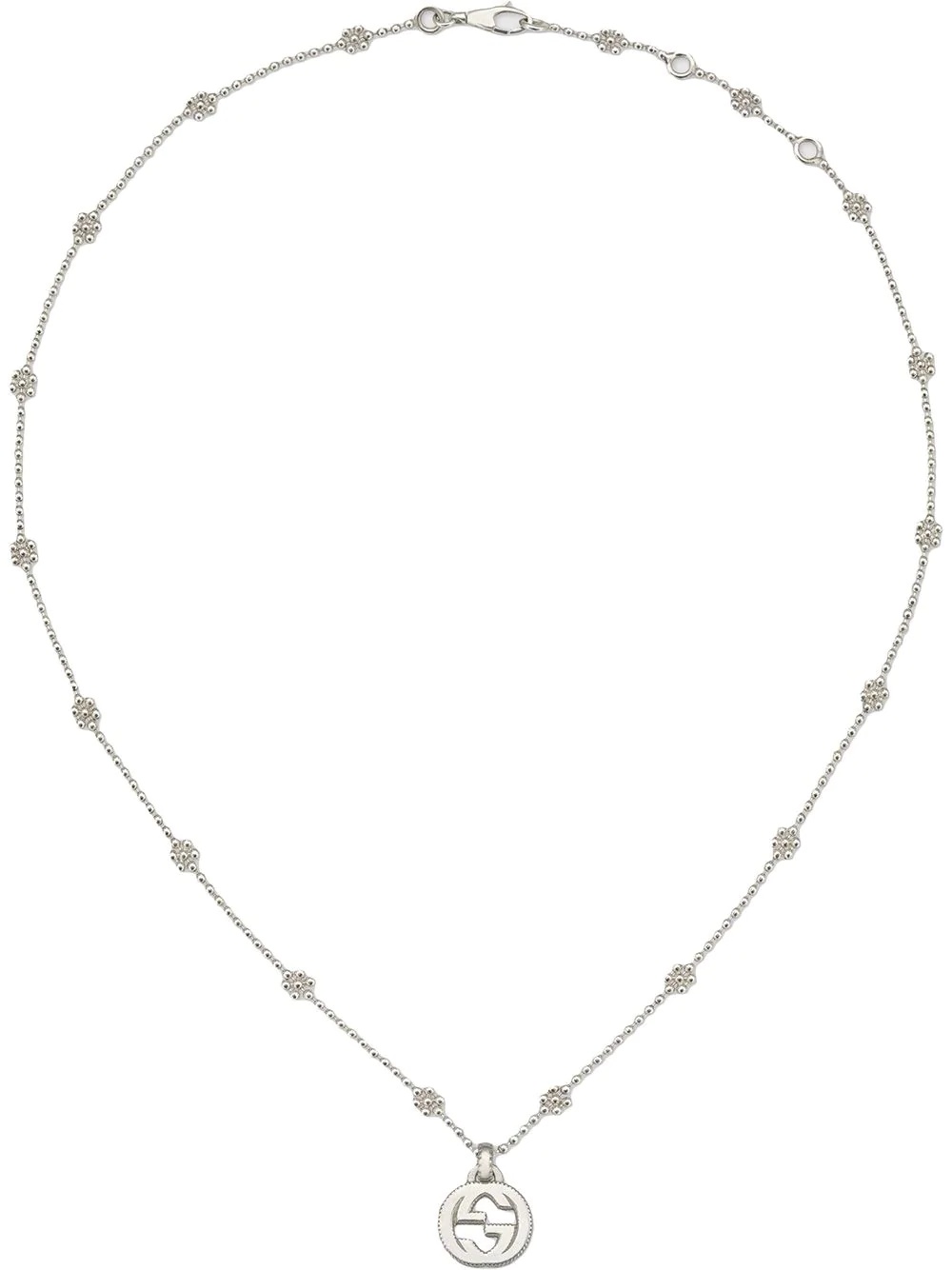 Interlocking G necklace in silver - 1