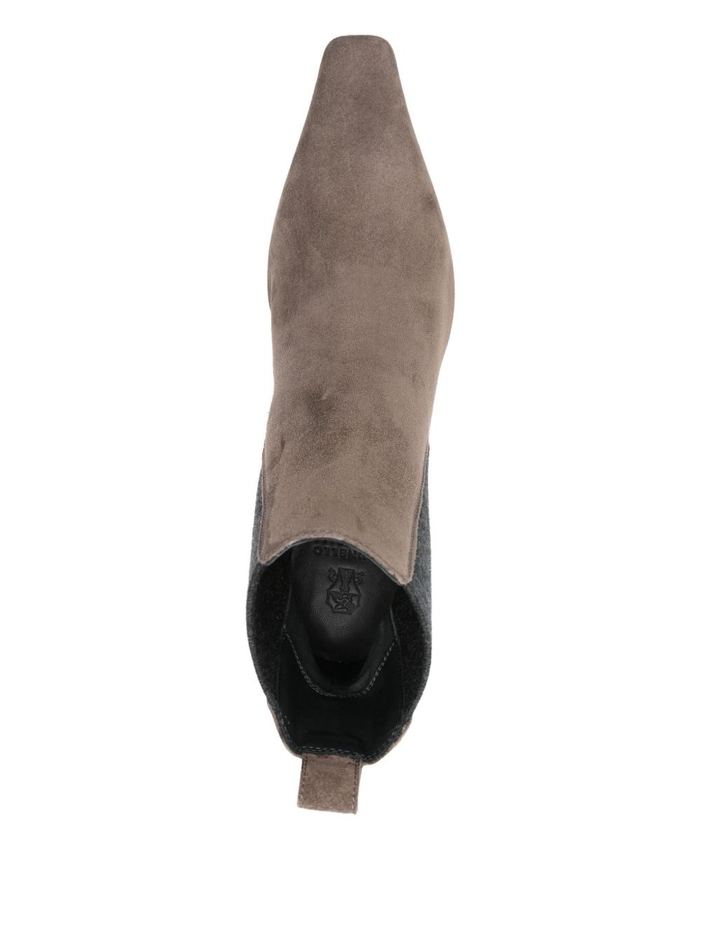 suede elastic-insert ankle boots - 4