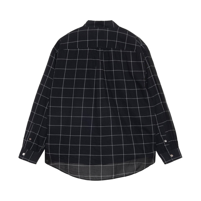 Stüssy Stussy Light Weight Classic Shirt 'Black Windowpane' outlook