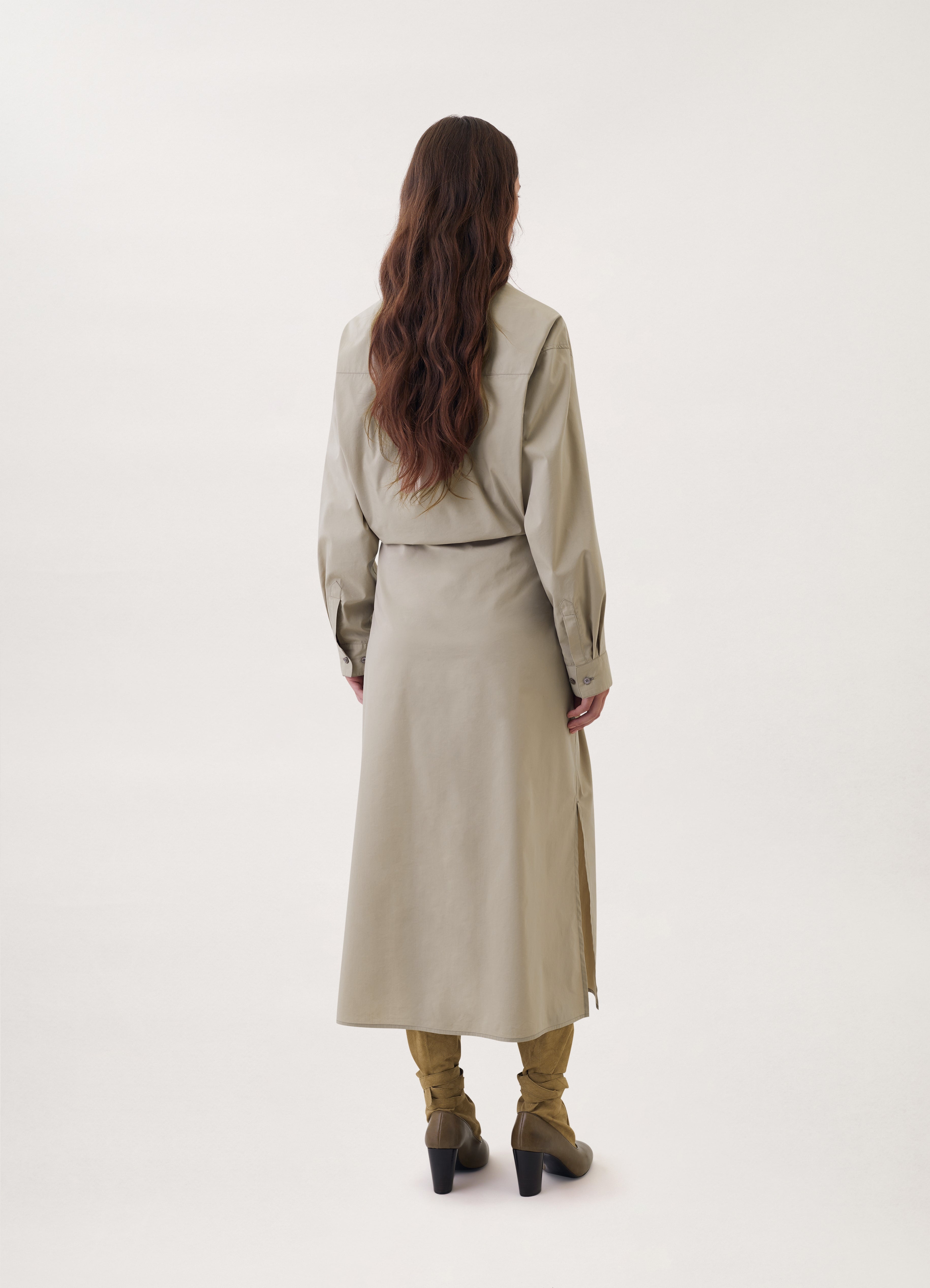 TILTED SHIRT DRESS - 4