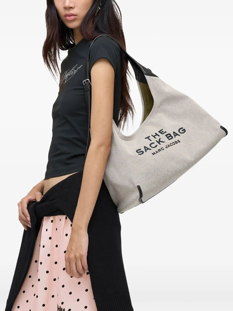 Marc Jacobs THE LEATHER-TRIM CANVAS BELTED SACK BAG outlook
