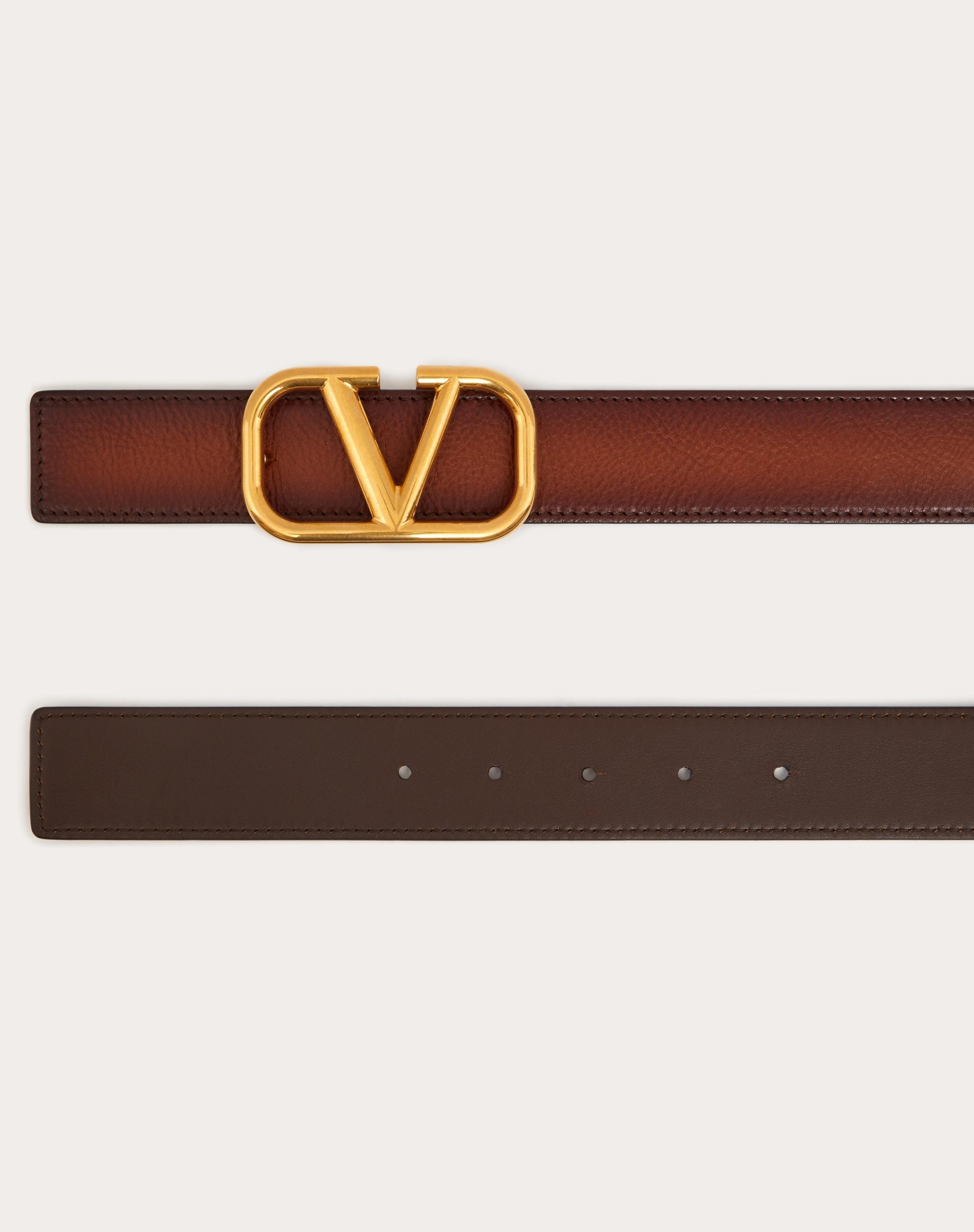 VLOGO SIGNATURE BELT IN OMBRÉ COWHIDE - 3