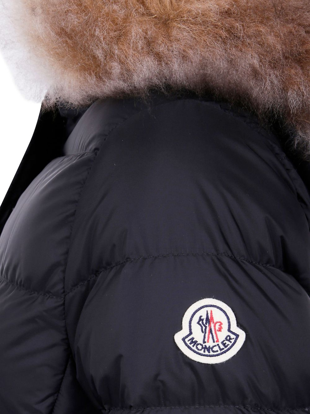 fur-trimmed quilted coat - 3