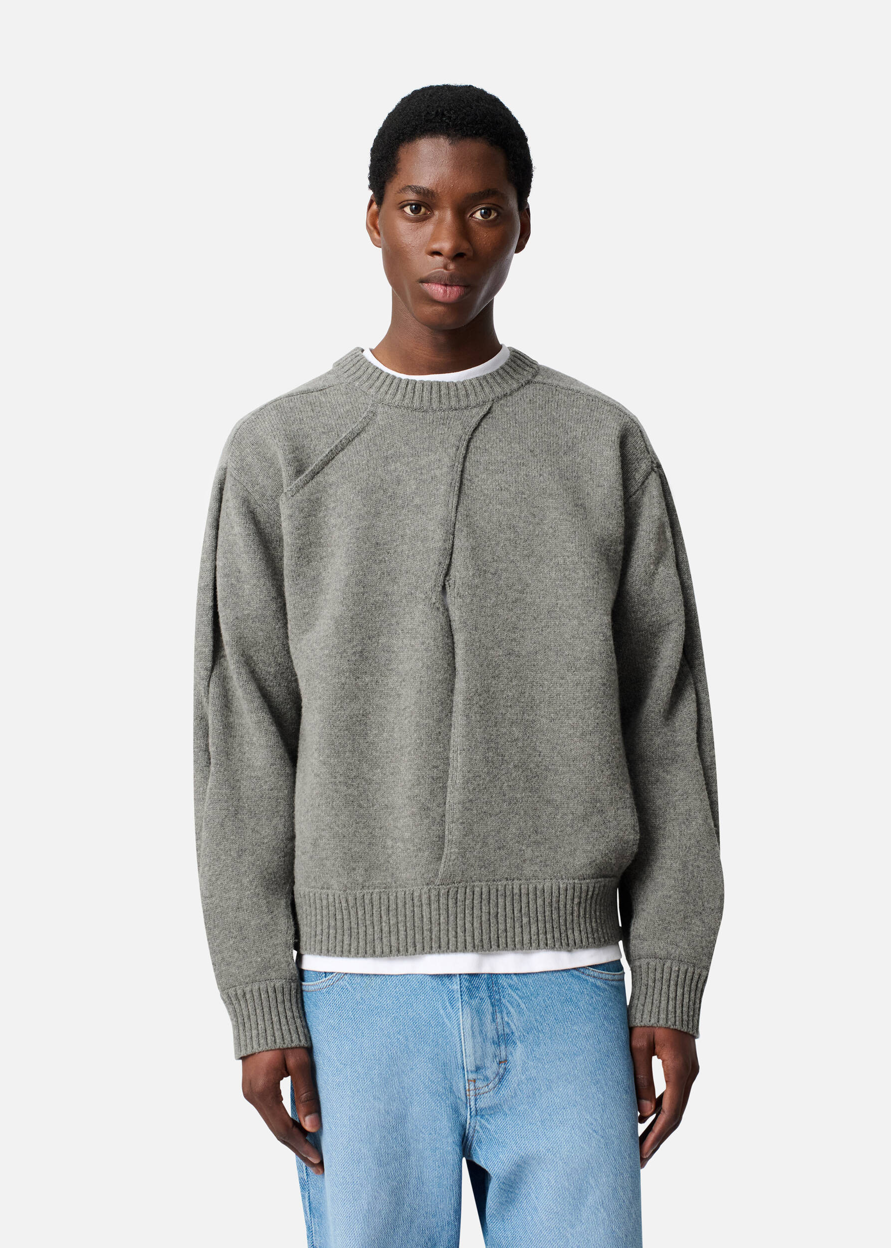 Stitch Panelled Sweater - 2