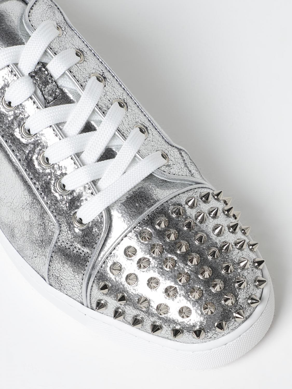 Christian Louboutin Sneakers Men Silver - 4